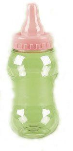 One Large Pastel Pink Plastic Baby Bottle Container: Health & Personal Care