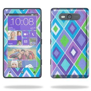 MightySkins Protective Skin Decal Cover for Nokia Lumia 820 Cell Phone AT&T Sticker Skins Pastel Argyle: Cell Phones & Accessories