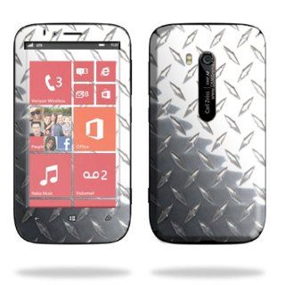 MightySkins Protective Skin Decal Cover for Nokia Lumia 822 Cell Phone T Mobile Sticker Skins Diamond Plate: Cell Phones & Accessories