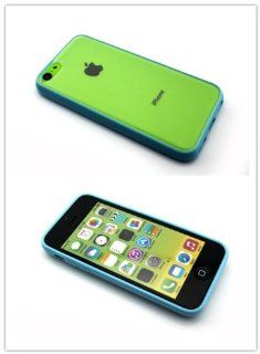 Nine States Shock Absorption Transparent Bumper Skin Frame Anti Scratch with Premium Clear Hard Shell Case for Apple iPhone 5 C Colour Varies,water blue: Cell Phones & Accessories
