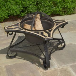 San Marco Mosaic Fire Pit / Beverage Cooler Table   Fire Pits