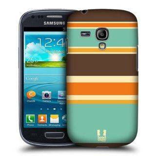 Head Case Designs Orange and Brown Stripes Collection Hard Back Case Cover for Samsung Galaxy S3 III mini I8190: Cell Phones & Accessories