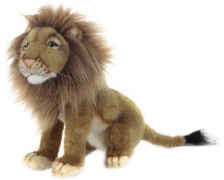 Hansa Male (Norfolk) Lion Stuffed Plush Animal, Sitting: Toys & Games