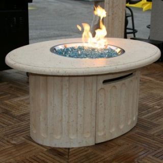 Outdoor GreatRoom Tuscan Gas Fire Pit Table   Fire Pits