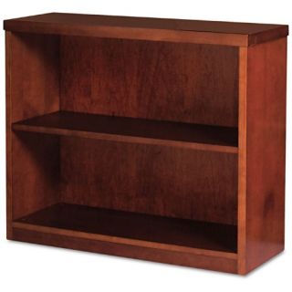 Mayline FellowesMBC3629MC Mira Series Wood Veneer 2 Shelf Bookcase   Medium Cherry   Bookcases
