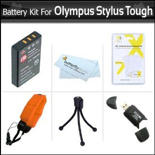Battery Kit For Olympus Stylus Tough 8010 6020 TG 610 TG 810 TG 820 iHS TG 830 iHS, TG 630 iHS, TG 850 iHS Digital Camera Includes Extended (1000maH) Replacement LI 50B Battery + STRAP FLOAT + LCD Screen Protectors + Mini Tripod + USB Card Reader + More : 