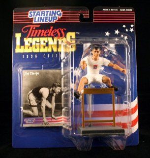JIM THORPE / USA OLYMPIC TRACK AND FIELD * 1996 TIMELESS LEGENDS Kenner Starting Lineup & Exclusive Collector Trading Card: Toys & Games