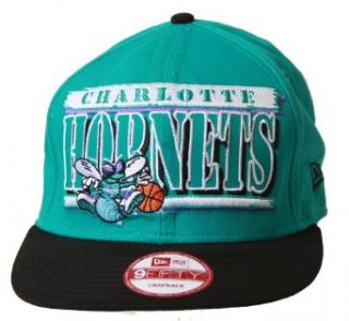 Charlotte Hornets New Era Still Breaking Hat, Teal Black + GT Sweat Wristband at  Mens Clothing store