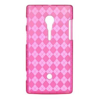 VMG Sony Xperia Ion TPU Gel Skin Case Cover   PINK Design Pattern [by VANMOBI: Cell Phones & Accessories