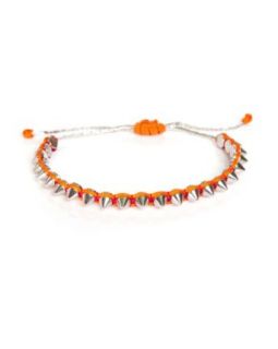 Fuchsia Spike Friendship Bracelet: Jewelry