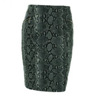 Michael Kors Women's Stretch Pencil Skirt Gunmetal 16 at  Womens Clothing store: Pencil Skirts Knee Length