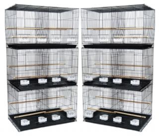 YML Lot of 6 Small Breeding Cages with Divider   Bird Breeding Cages