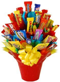 Sweet Candy Bouquet   Large : Hard Candy : Grocery & Gourmet Food