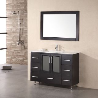 Design Element Stanton 48 in. Single Bathroom Vanity Set with Drop in Sink   Single Sink Bathroom Vanities