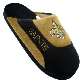 Comfy Feet NFL Low Pro Stripe Slippers   New Orleans Saints   Mens Slippers