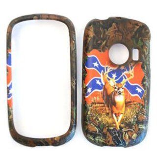 Huawei M835 Camo / Camouflage Hunter Series, Deer on Rebel Flag Hard Case/Cover/Faceplate/Snap On/Housing/Protector: Cell Phones & Accessories
