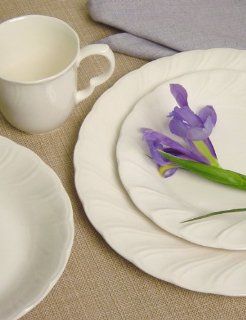 Nikko White Satin #860 4 Pc Place Setting: Dinnerware Sets: Kitchen & Dining
