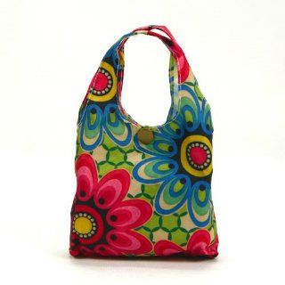Flowers Pattern Reusable Trendy Fashion shopping Tote Bag / Eco Shopping Bag / Waterproof Bag / Folded Shopping Bag / shoulder bags (6129 9): Kitchen & Dining