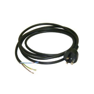 Interpower 86210020 Australian AC Power Cord, AS/NZS 3112:2000 Plug Type, Black Plug Color, Black Cable Color, 10A Amperage, 250VAC Voltage, 2.5m Length: Industrial & Scientific