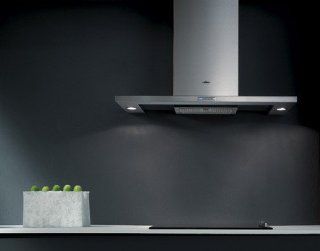 Elica Collection: EATX36SS 36'' Atlantis Wall Mount Chimney Range Hood with Optional Internal/In Line Blowers, 3 Speed Light Soft Controls, Halogen Lighting and Passive Silencer: Home Improvement