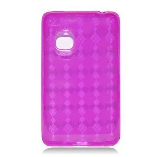 For NET10 Straight Talk LG 840G LG840G Soft TPU SKIN Case Transparent Pink Cell Phones & Accessories
