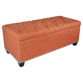 angeloHOME Button Tufted Storage Ottoman   Ottomans