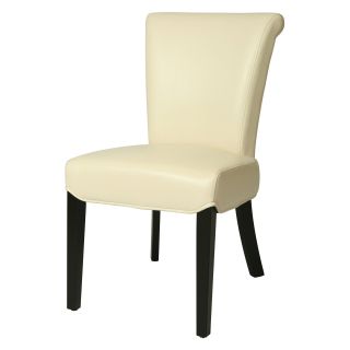 Pastel Furniture Hannah Bonded Leather Side Chair   Dining Chairs