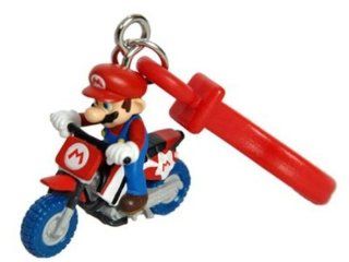 Mario Kart Wii Plastic Clip Keychain Mario on Motorcycle: Toys & Games