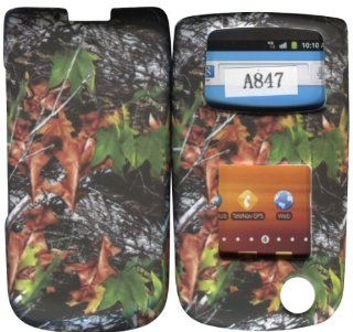 Camo Leaves Samsung SGH Rugby II 2 A847 at&t Case Cover Hard Phone Case Snap on Cover Rubberized Touch Faceplates: Cell Phones & Accessories