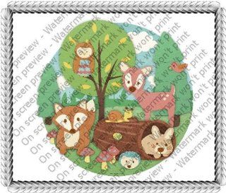 6" Round ~ Children Woodland Animals Birthday ~ Edible Image Cake/Cupcake Topper!!! : Grocery Gourmet Food Cooking Baking Supplies Icings : Grocery & Gourmet Food