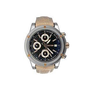 Sector Urban Power 850 Series Men Auto chrono Black dial Leather 2621905015: Watches