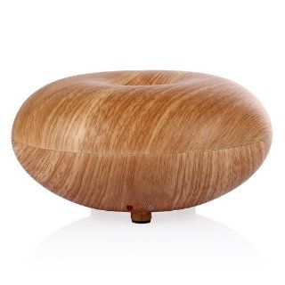 Lagute Bois Series 140ML Aromatherapy Essential Oil Diffuser Ionizer Air Humidifier, Wood Grain Style, Super Fine & Smooth Mist Version (Shallow Wood Grain   Apple Shape): Health & Personal Care