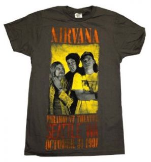 Nirvana 'Paramount Theatre' Lightweight Grey T Shirt (X Large) [Apparel] Clothing
