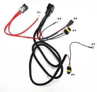 iJDMTOY H1 H3 H7 H11 9005 9006 HB3 HB4 880 Single Beam HID Conversion Kit Relay Wire Harness: Automotive