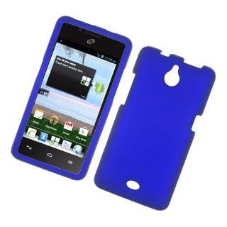 Blue Hard Cover Case for Huawei Ascend Plus H881C Straight Talk Cell Phones & Accessories