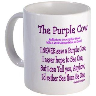 Purple Cow / Poem Mug: Kitchen & Dining