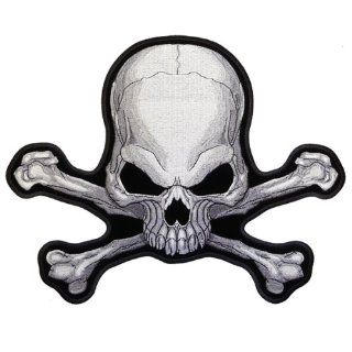 Hot Leathers Pirate Skull & Crossbones Patch (5" Width x 4" Height) Automotive