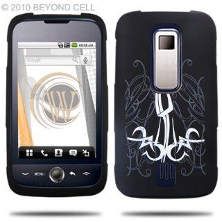 Huawei Ascend M860 M 860 Black with White Abstract Tattoo Design Texture Grap Snap On Cover Hard Case Cell Phone Protector: Cell Phones & Accessories