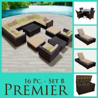 Premier 24 Piece Outdoor Wicker Patio Furniture Set 16bp42kks  Outdoor And Patio Furniture  Patio, Lawn & Garden