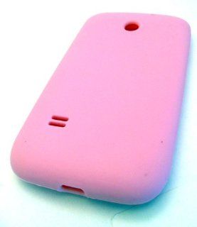 Straight Talk Huawei M865c Silicone Baby Pink Case Skin Cover Accessory Protector: Cell Phones & Accessories