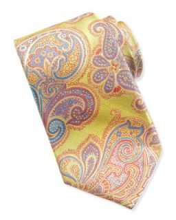 Royal Paisley Silk Tie, Yellow