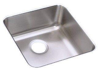 Elkay ELU1616 Gourmet Lustertone Undermount Sink, Stainless Steel   Single Bowl Sinks  