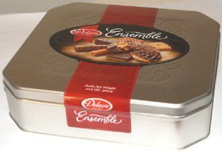 Delacre Ensemble Pure Belgian Chocolate Biscuits Assortment Tin Box Net Weight 10.6 OZ (300 g) : Packaged Biscuit Snack Cookies : Grocery & Gourmet Food