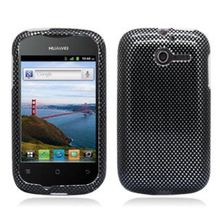 Aimo HWM866PCIM006 Durable Hard Snap On Case for Huawei Ascend Y M866   1 Pack   Retail Packaging   Carbon Fiber: Cell Phones & Accessories