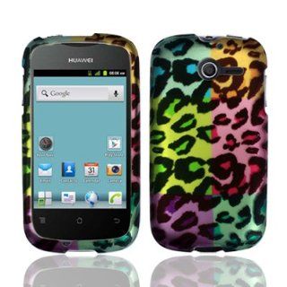 For Huawei Ascend Y M866 M866C Hard Design Cover Case Bright Colorful Leopard Accessory: Cell Phones & Accessories