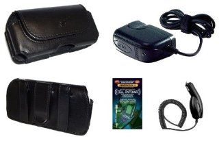 Cell Phone Accessories Bundle for AT&T Samsung Eternity SGH A867 (Includes; Premium Leather Side Carry Case, Rapid Car Charger, Home Wall Charger, Generation X Antenna Booster): Cell Phones & Accessories