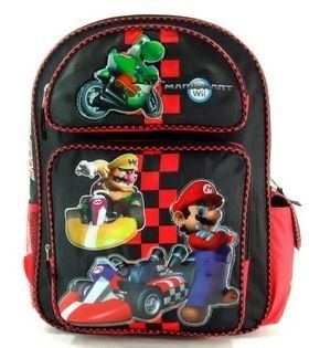 16" Super Mario Brothers Backpack Yoshi Riding tote bag: Toys & Games