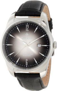 Invicta Men's 11737 Vintage Black Dial Leather Watch: Invicta: Watches