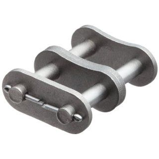 HKK RC120CCL2 ANSI 120 Double Strand Connecting Link, Cottered, Carbon Steel, 1 1/2" Pitch, 0.875" Roller Diameter, 1" Roller Width Roller Chains