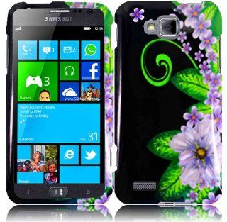For Samsung ATIV Odyssey T899m Hard Design Cover Case Green Flower Accessory: Cell Phones & Accessories